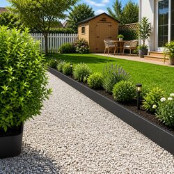 Your Perfect Lawn Edging - 10 pcs of Black Steel