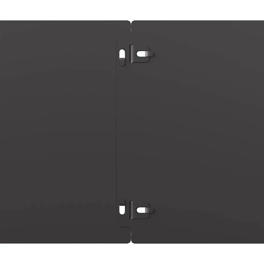 Garden Lawn Edging Black Steel Borders 20x103 cm 10 Piece Landscape Edger