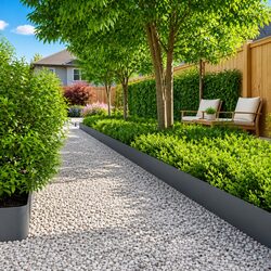 Friendly Garden Edging Solution - 10 Anthracite Pieces