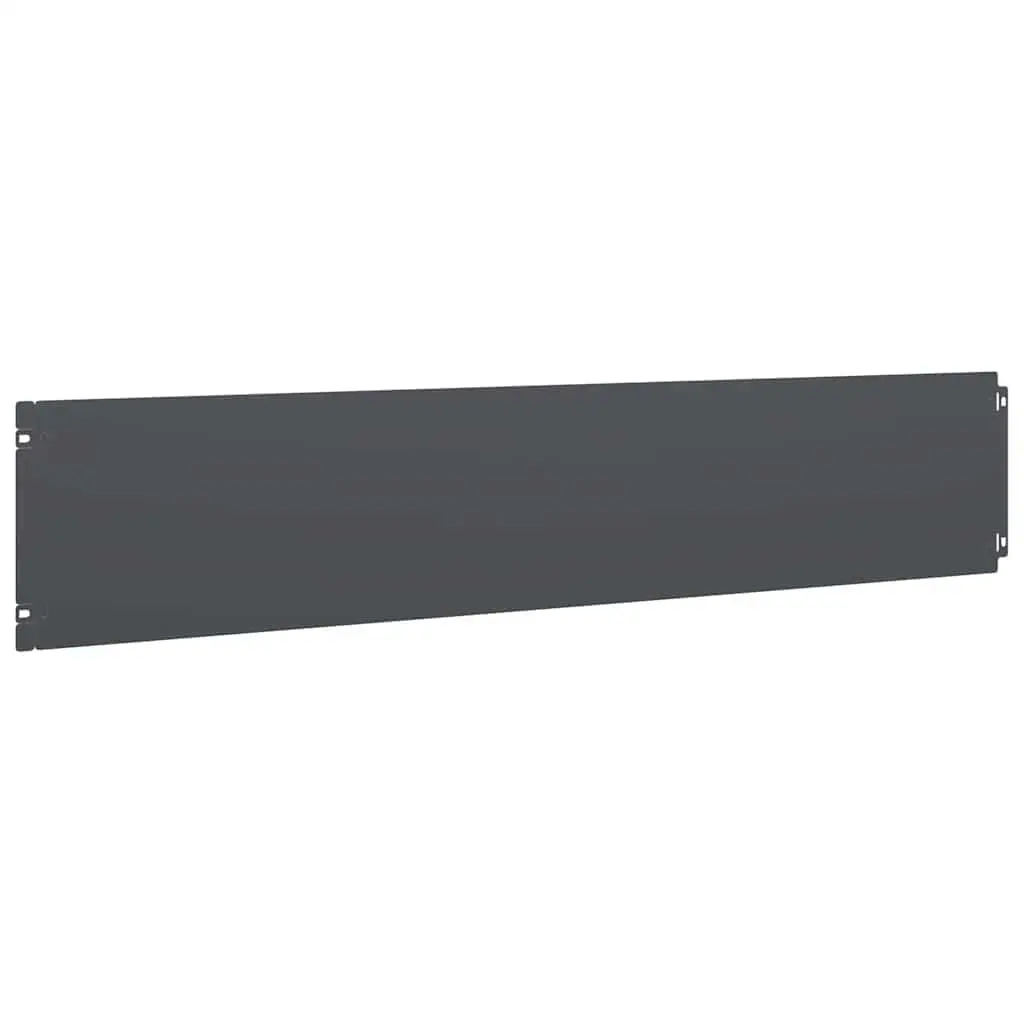 Garden Border Edging Flexible Anthracite Steel 20 x 103 cm 10 Pieces