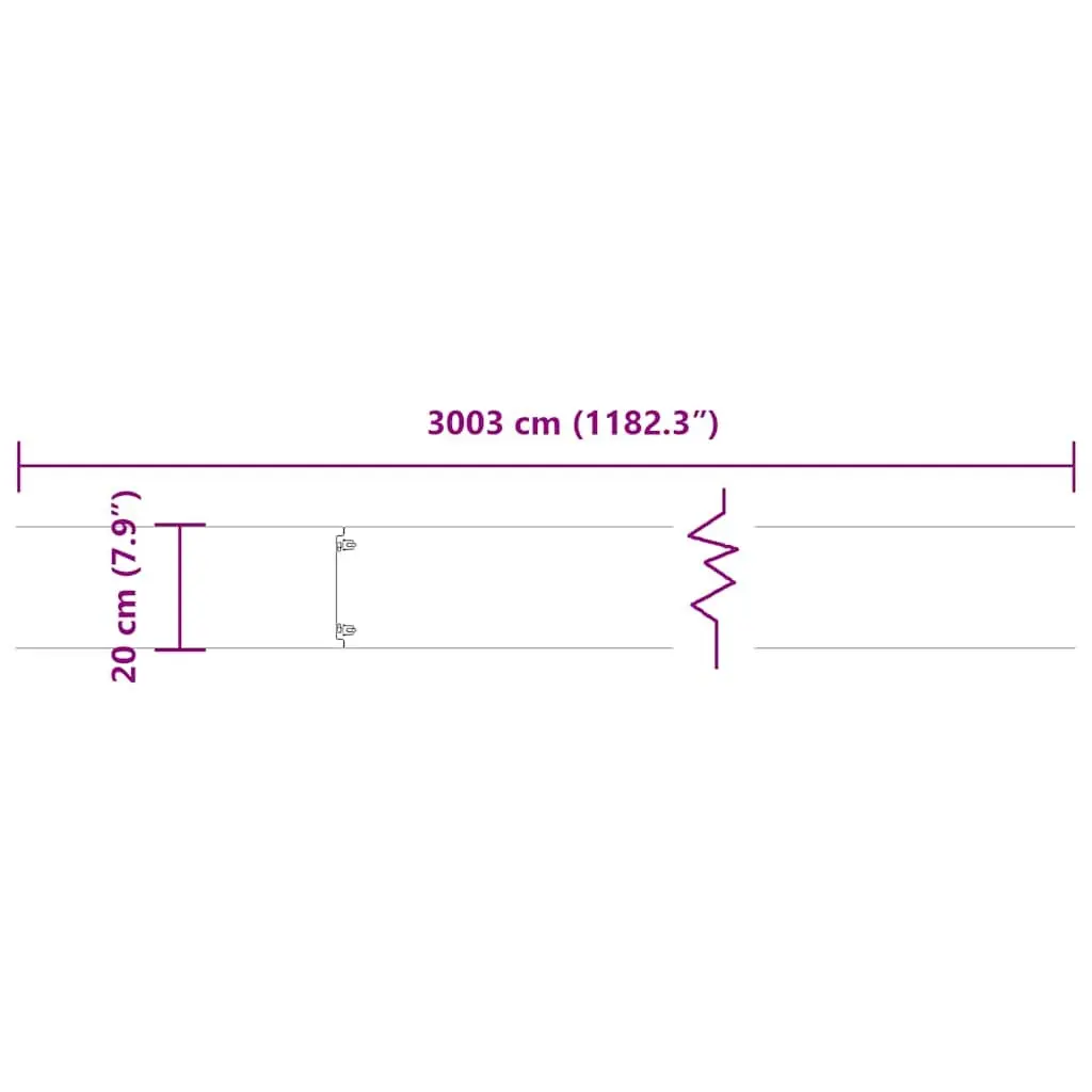 Garden Border Edging Steel Landscape Trim 20 cm H x 103 cm L 30 Piece
