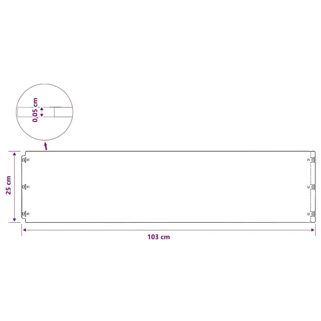 Garden Lawn Edging Borders Cold-Rolled Steel 25 x 103 cm 10 Piece