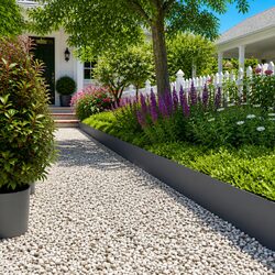 Friendly Garden Edging Strips - 10pcs Steel Borders for You