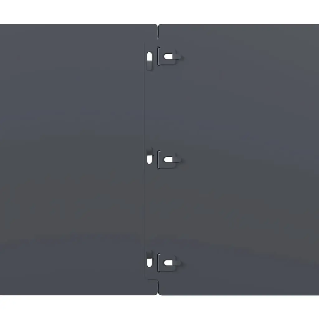 Lawn Edging Cold-Rolled Steel Anthracite 25 x 103 cm 20 Pieces