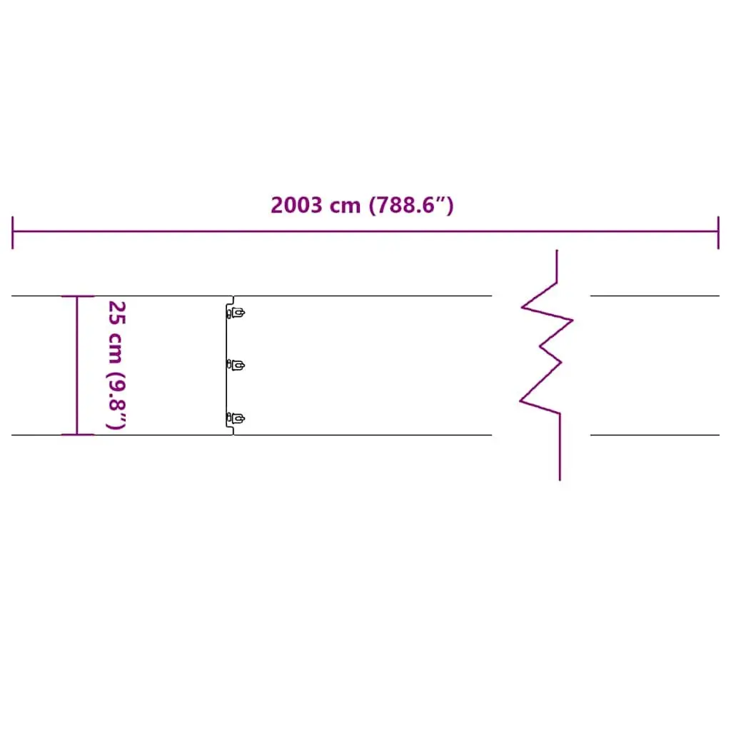 Lawn Edging Cold-Rolled Steel Anthracite 25 x 103 cm 20 Pieces