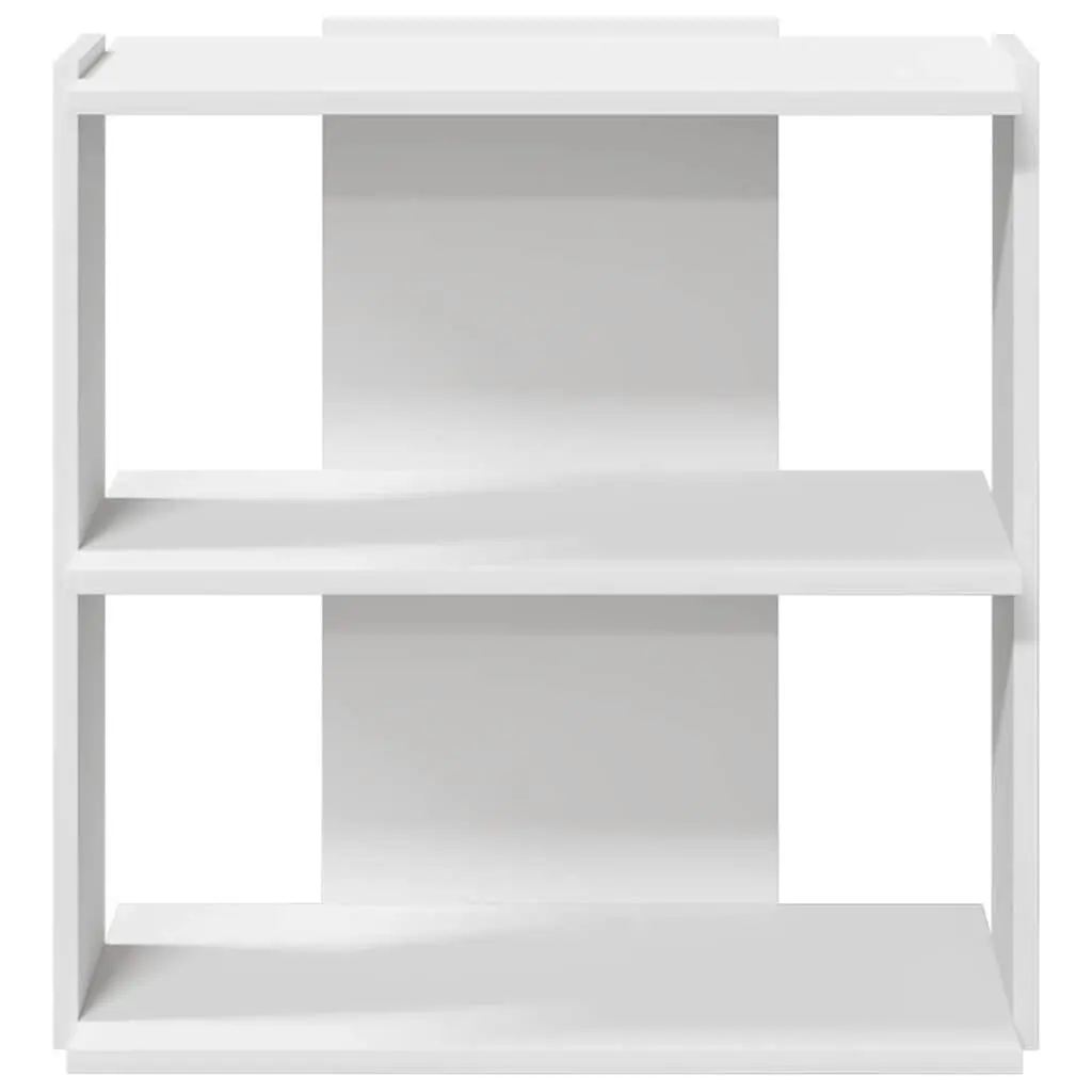 3-Tier Bookcase White Storage Shelving Unit 60x30x60cm
