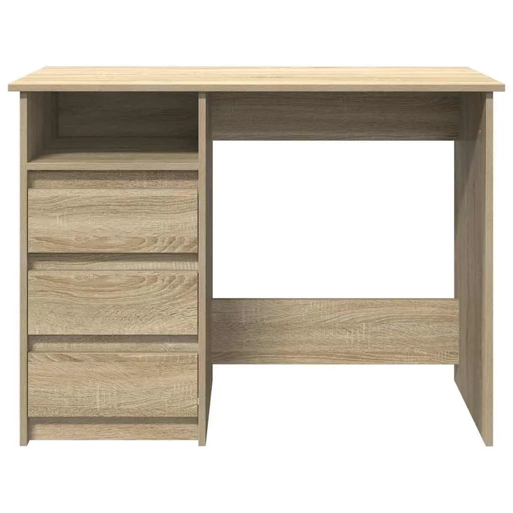 Writing Desk Spacious Work Surface 102L x 50W x 75H cm Sonoma Oak Engineered Wood