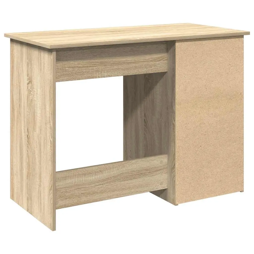 Writing Desk Spacious Work Surface 102L x 50W x 75H cm Sonoma Oak Engineered Wood