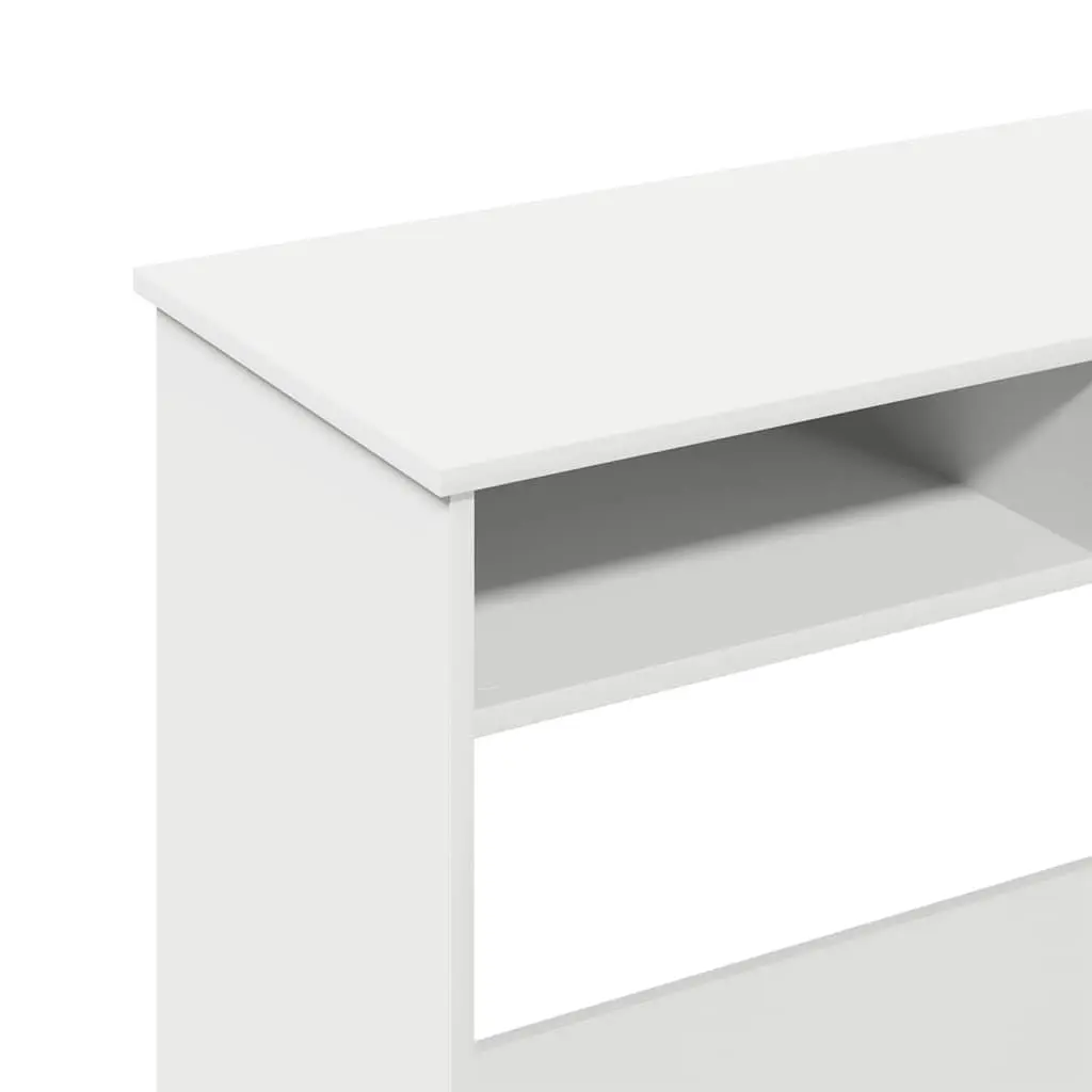 White Writing Desk 80x40x75cm Home Office Study Workstation Engineered Wood