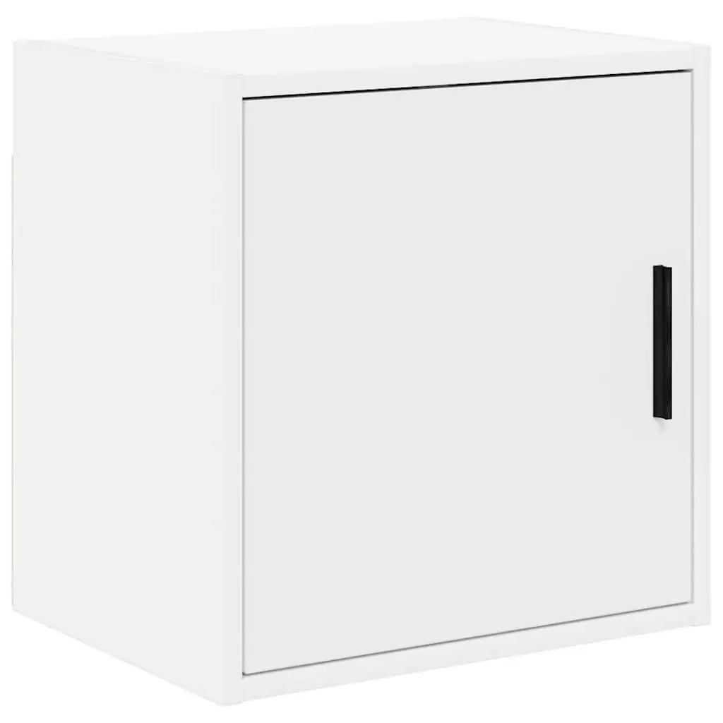 Garage Wall Cabinet White Engineered Wood Storage Organizer