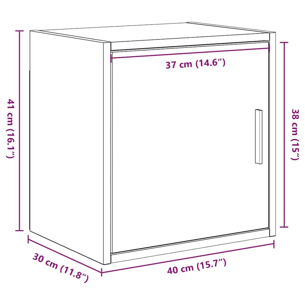 Garage Wall Cabinet White Engineered Wood Storage Organizer