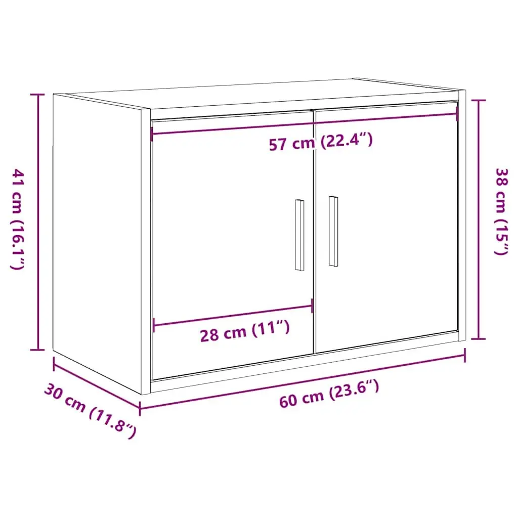 Garage Wall Cabinet White Engineered Wood Storage Cupboard