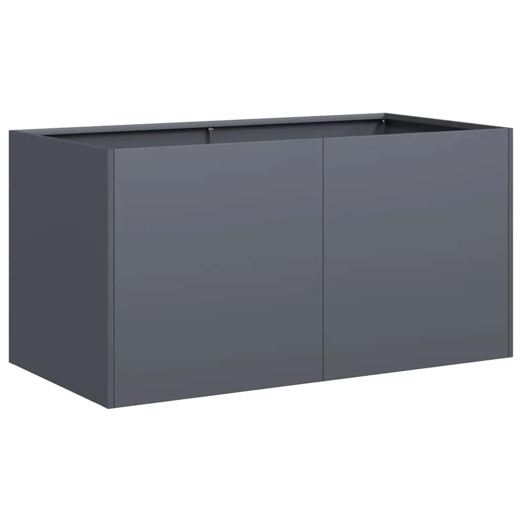 Raised Garden Bed Cold-Rolled Steel Anthracite 80x40x40cm Outdoor Planter