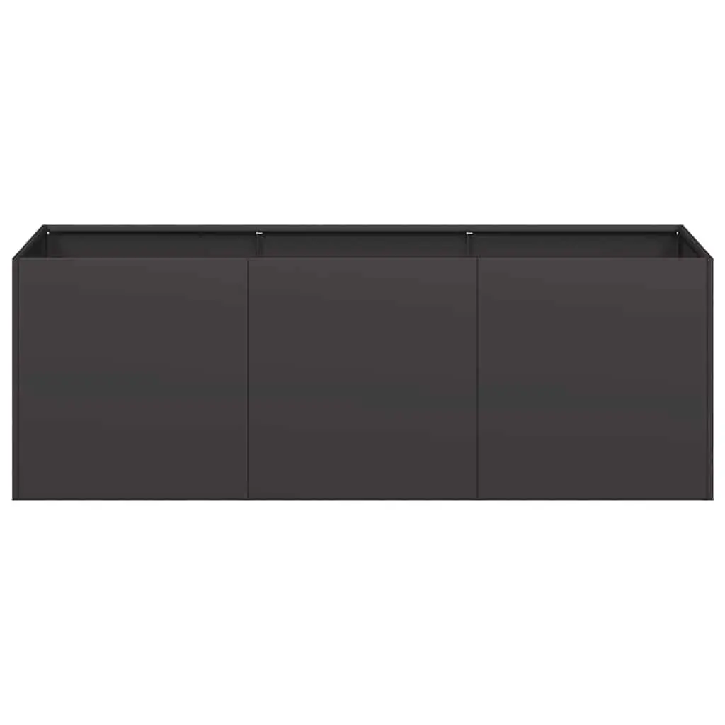 Black Raised Garden Planter Box 120x40x40 cm