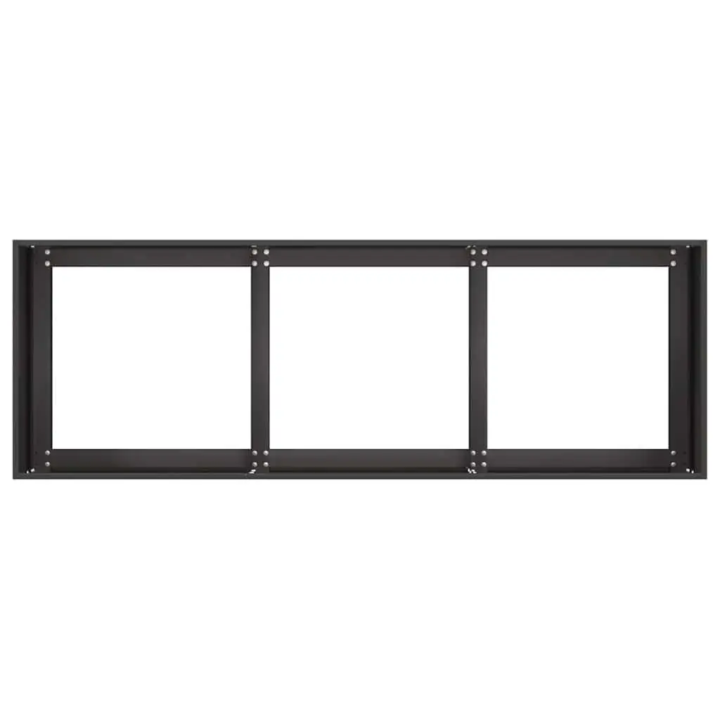 Black Raised Garden Planter Box 120x40x40 cm