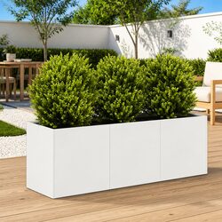 Your New Favorite Outdoor Planter: 120x40x40 cm Steel Bed