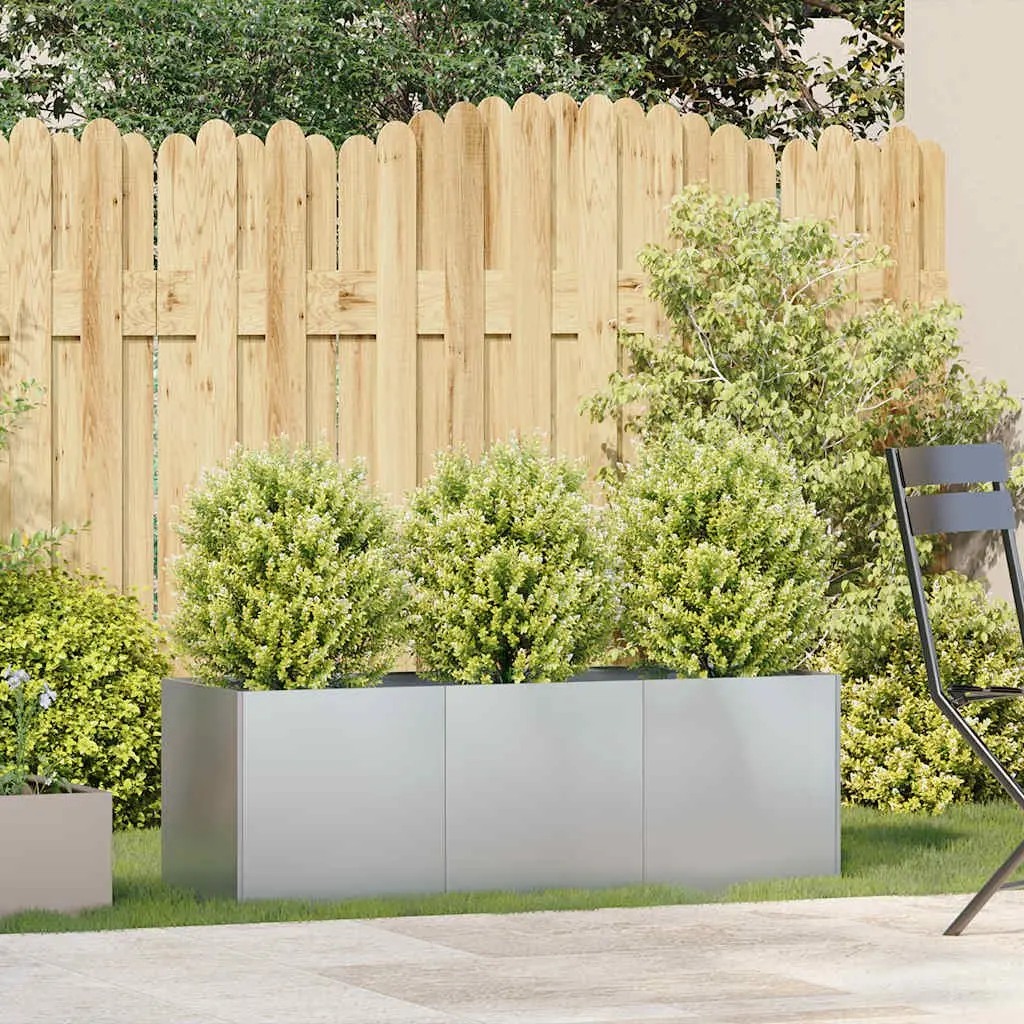 Galvanised Steel Planter Raised Garden Bed Large 120 x 40 x 40 cm
