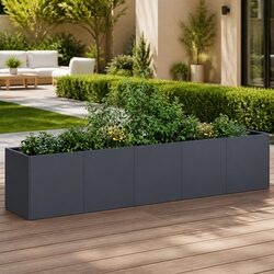 Add Style with This Large Raised Planter Box 200x40x40cm