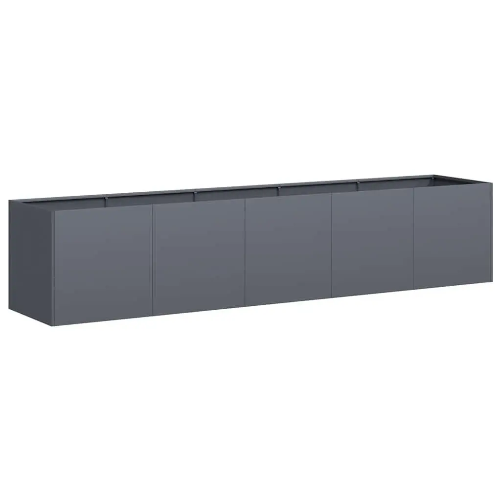 Large Raised Planter Box 200x40x40cm Anthracite Garden Flower Bed Outdoor