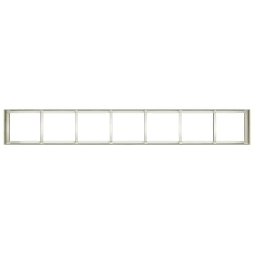 Cold-rolled Steel Planter White Raised Garden Bed 280x40x40 cm