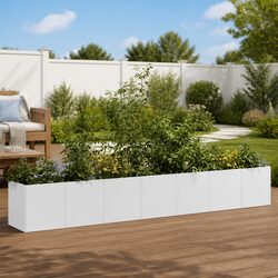 Friendly Galvanised Steel Planter for Your Outdoor Garden