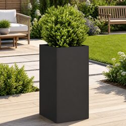 Friendly Black Planter Box 40x40x80 cm for Plant Lovers