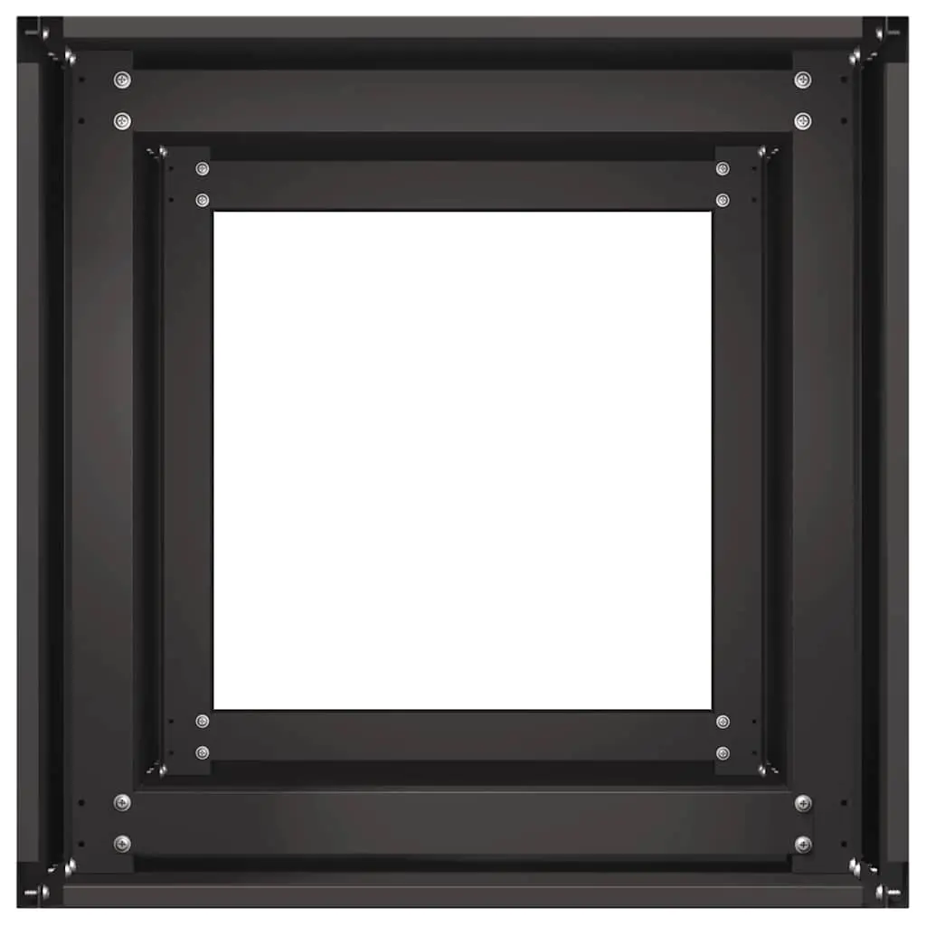 Black Planter Box Cold-rolled Steel Raised Garden Bed 40x40x80 cm
