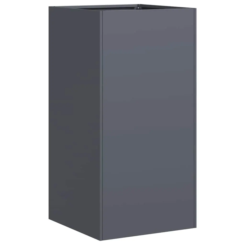 Raised Garden Planter Box Anthracite Cold-rolled Steel 40x40x80cm