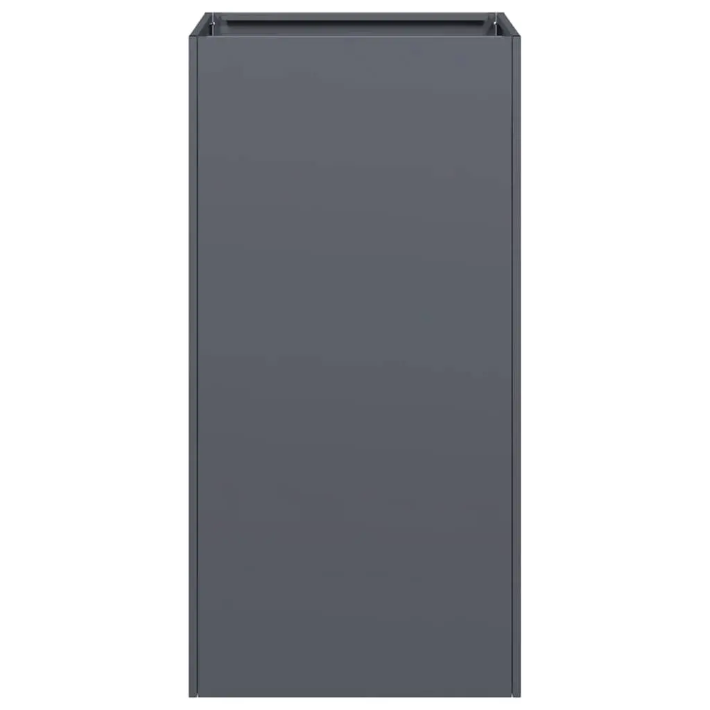 Raised Garden Planter Box Anthracite Cold-rolled Steel 40x40x80cm