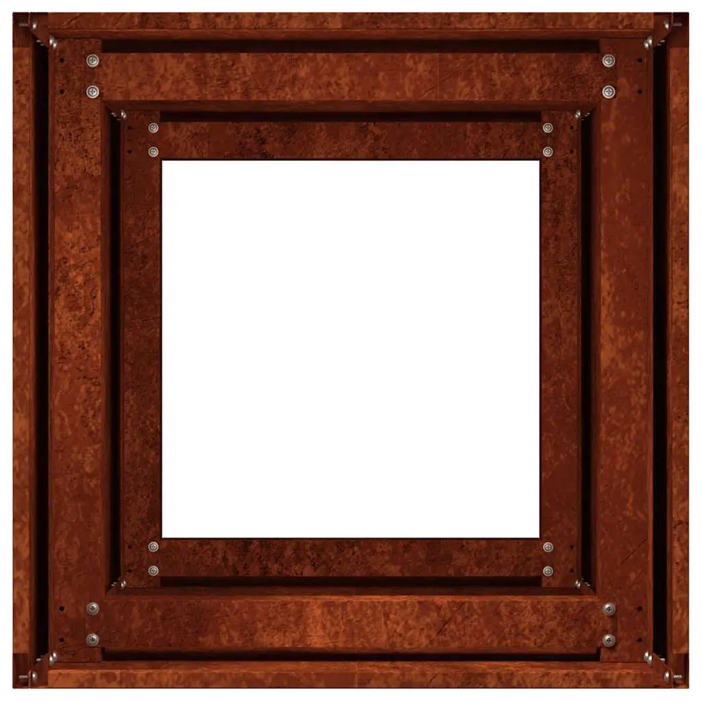 Weathering Steel Planter Box 40x40x80 cm Raised Garden Bed Outdoor Patio Flowers