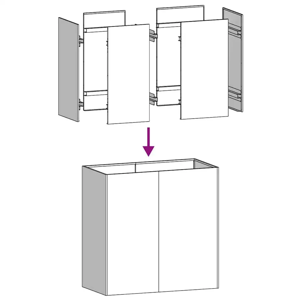 Raised Garden Planter Black Cold-rolled Steel 80x40x80cm Outdoor Flower Bed Box