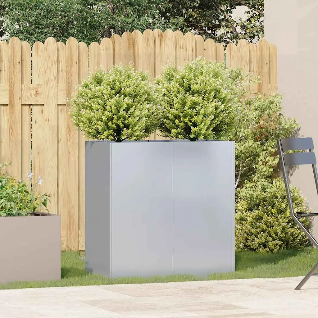 Raised Garden Planter Box Galvanised Steel 80x40x80cm