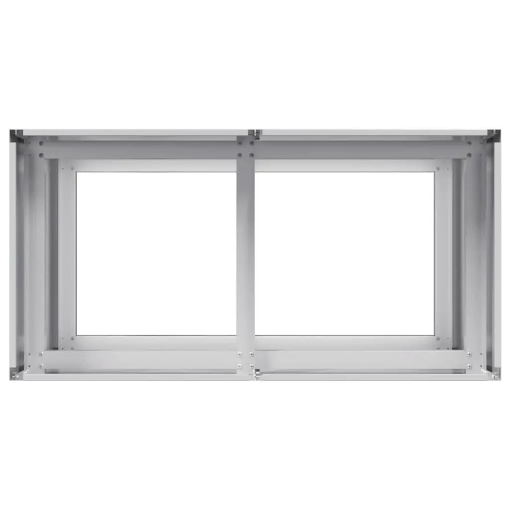 Raised Garden Planter Box Galvanised Steel 80x40x80cm
