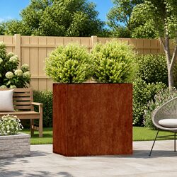 Your Perfect Outdoor Companion: Weathering Steel Planter 80x40x80cm