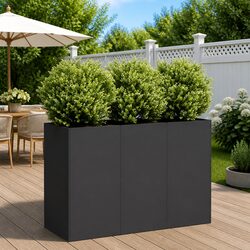 Your New Favorite Large Black Raised Planter Box