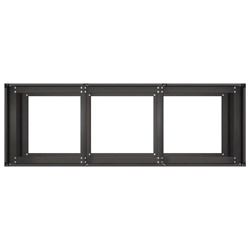 Raised Planter Box Deep Large Black Cold-Rolled Steel for Outdoor Garden Patio