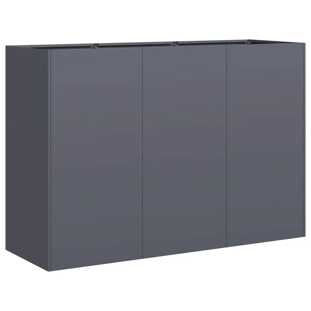 Raised Garden Planter Box Cold-rolled Steel Anthracite 120x40x80cm