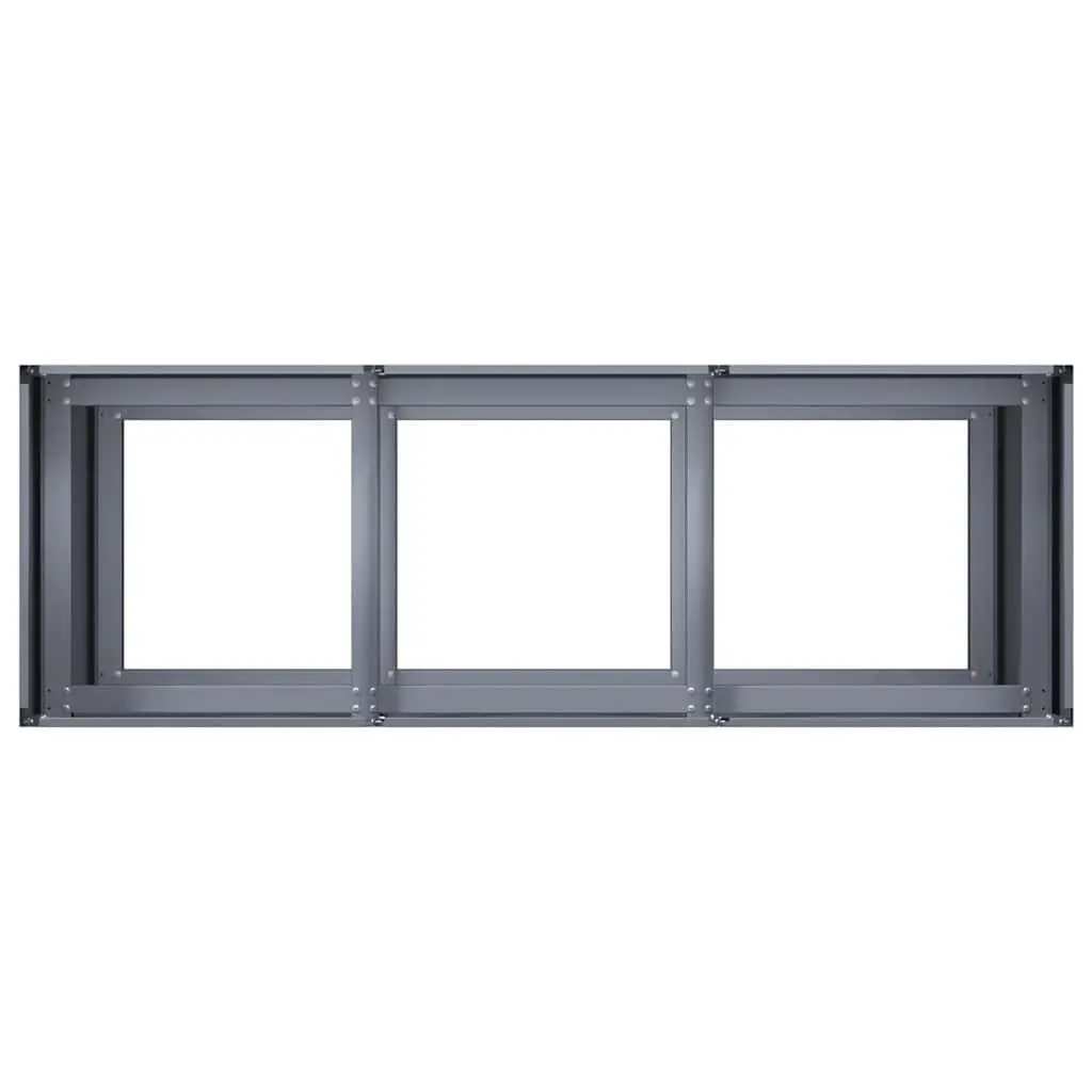 Raised Garden Planter Box Cold-rolled Steel Anthracite 120x40x80cm