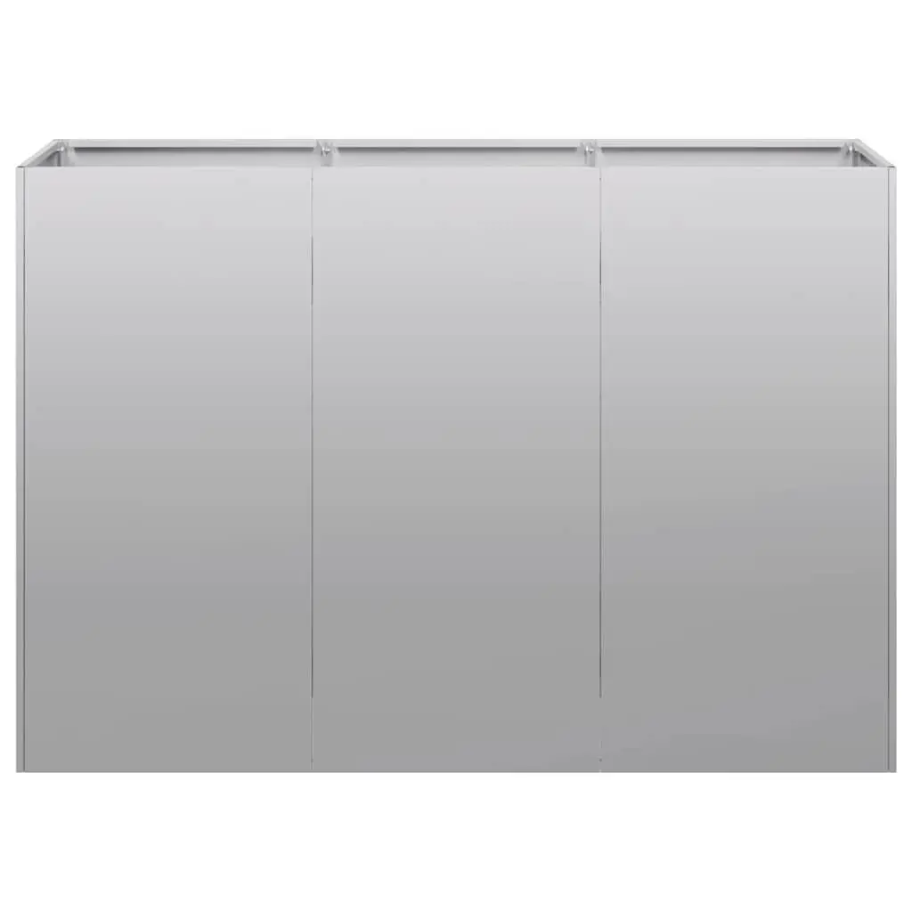 Galvanised Steel Planter Raised Garden Bed 120x40x80 cm Outdoor Flowers