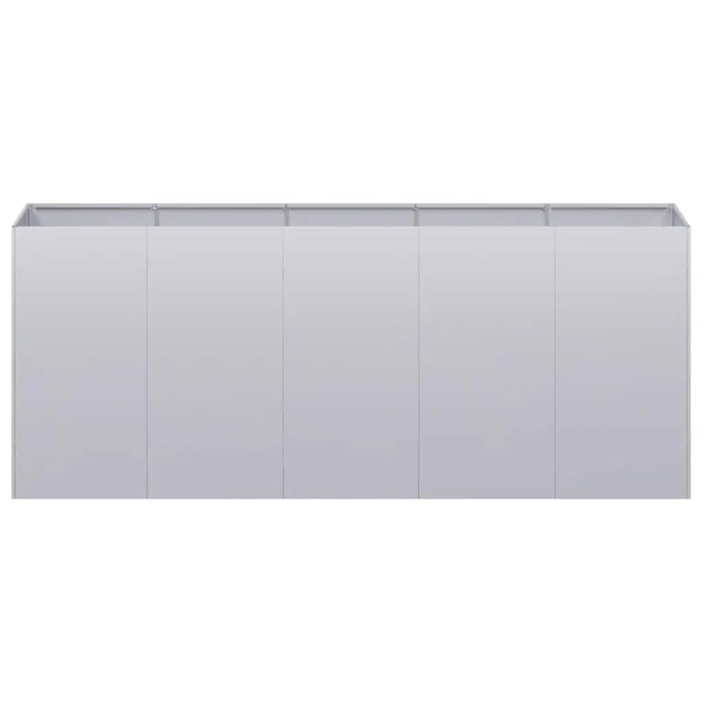 Raised Garden Planter Box Galvanised Steel 200x40x80 cm Outdoor