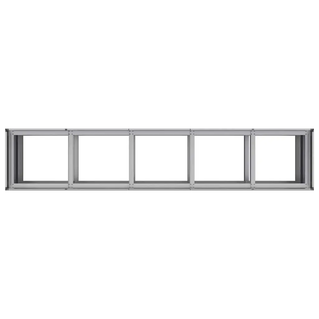 Raised Garden Planter Box Galvanised Steel 200x40x80 cm Outdoor