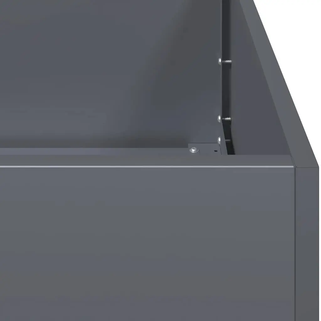 Raised Garden Planter Box Cold-rolled Steel 40x80x40 cm Anthracite Outdoor