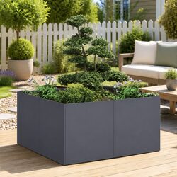 Friendly Anthracite 80x80x40cm Raised Planter Box