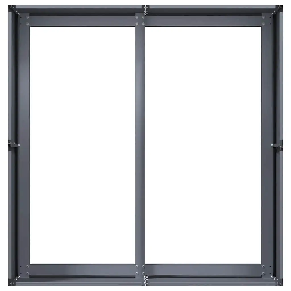 Raised Garden Planter Box Cold-rolled Steel Anthracite 80x80x40cm