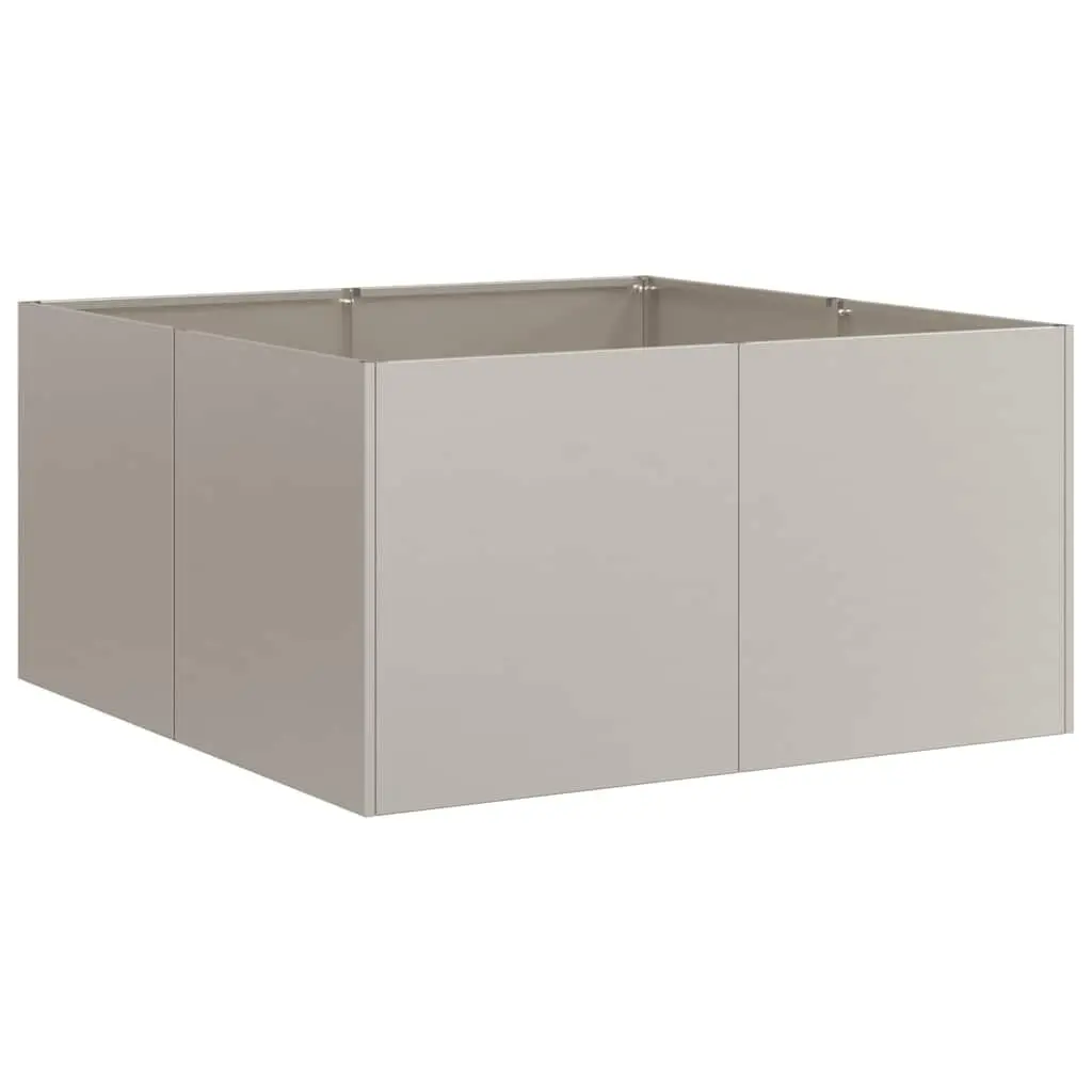 Weathering Steel Planter Raised Garden Bed Outdoor Brown 80x80x40cm