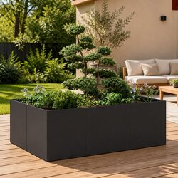 Your New Favorite Black Steel Planter Box for Outdoors