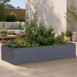 Your New Raised Garden Planter Box: Anthracite Steel 200x80x40cm