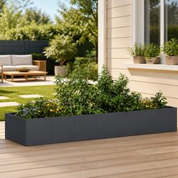 Your New Favorite Steel Raised Planter Box 280x80x40cm in Anthracite