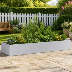 Your Perfect Galvanised Steel Planter 280x80x40cm for Outdoors