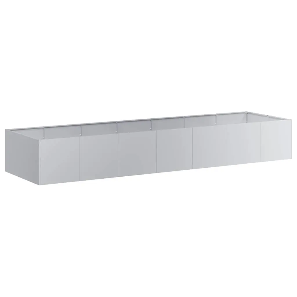 Galvanised Steel Planter 280x80x40cm for Outdoors